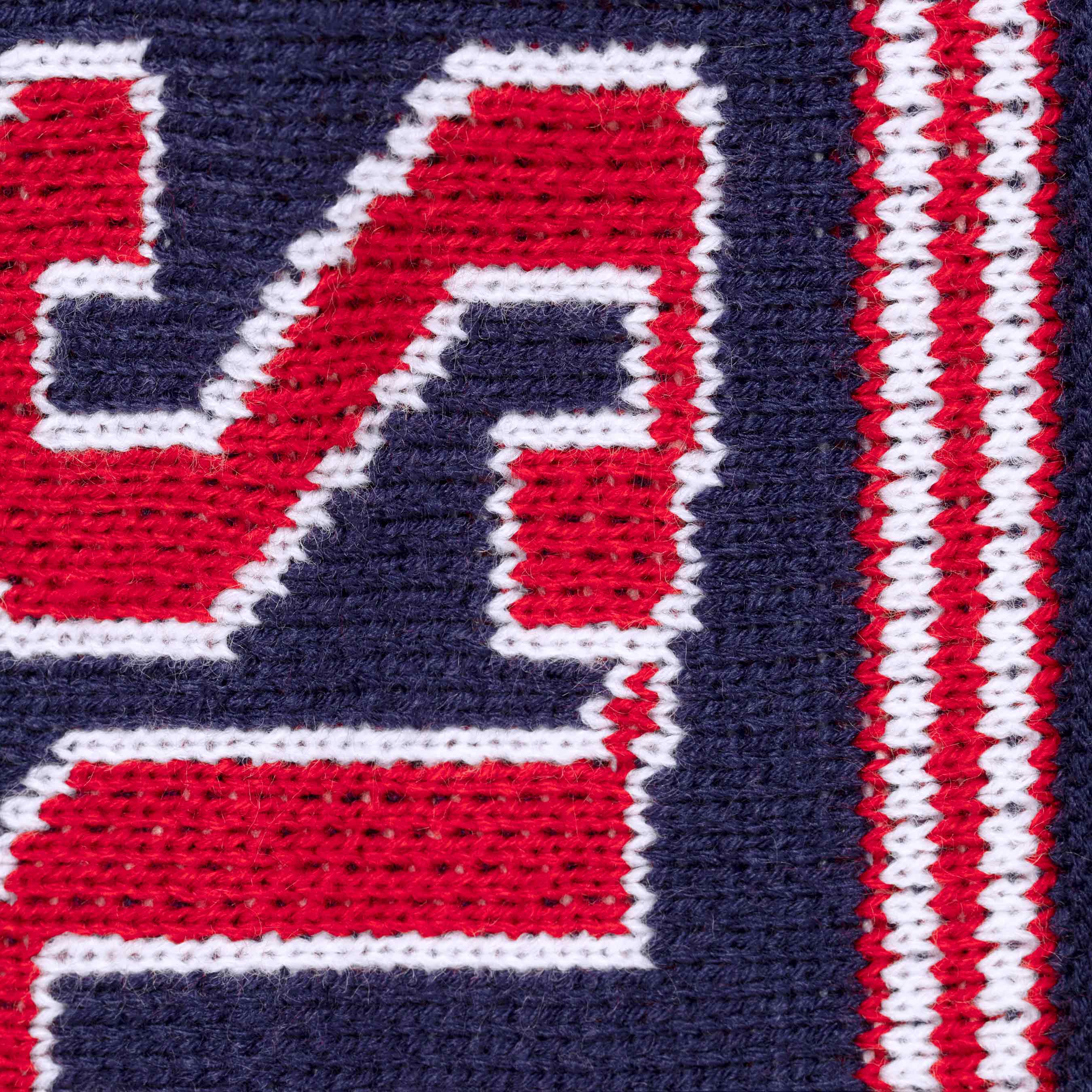 Jacquard Sleeve Half Zip Sweater view 7